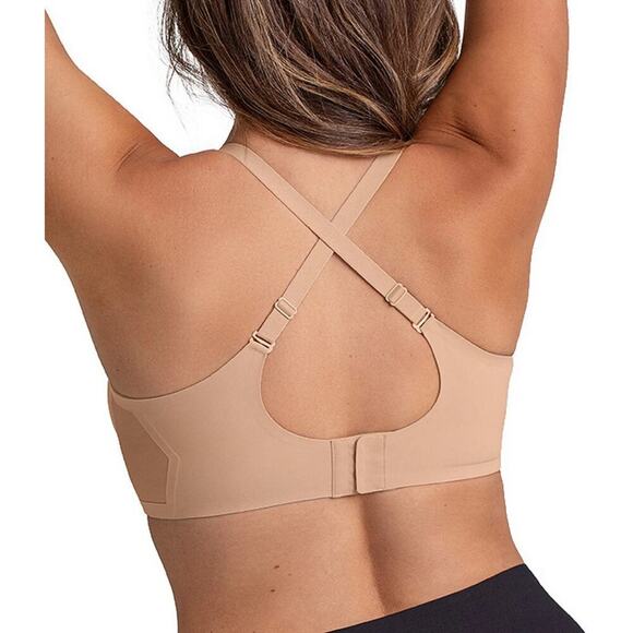 Honeylove CrossOver Wireless Bra Womens Size 2X / 42 C/D Color Sand - Picture 2 of 9